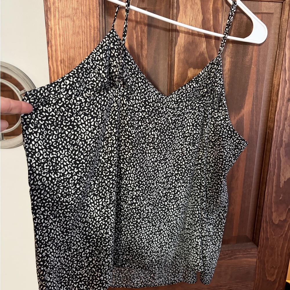 Nine West Black and White Patterned Camisole